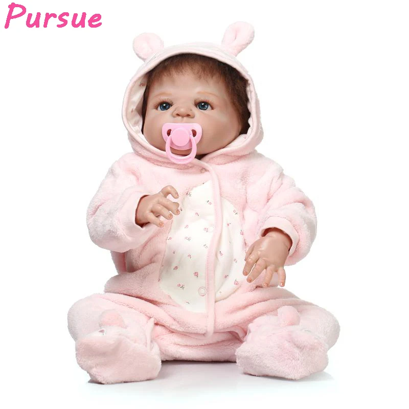 

Pursue Full Body Silicone Reborn Dolls Real Baby Dolls for Sale Silicone Reborn Babies for Girls Boys Toys Baby Doll 22inch 57cm