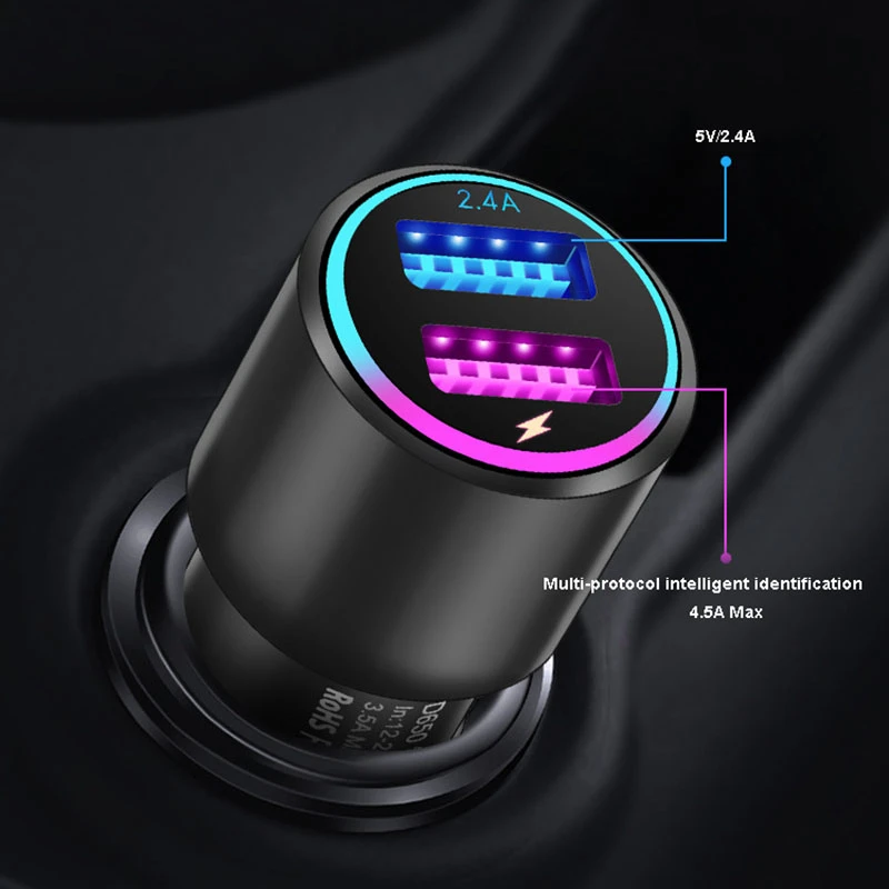 Supercharge VOOC QC3.0 Dash Charge Multi-protocol Intelligent Fast Car Charge For iPhone SAMSUNG HUAWEI XIAOMI OnePlus 6 5T 3T (10)