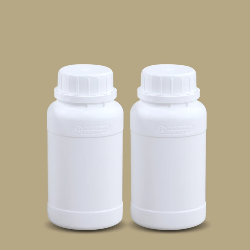 

5PCS/lot 250ML Food Grade round Fluorinated Plastic Bottle Anti-penetration chemical Packaging transport container bottles