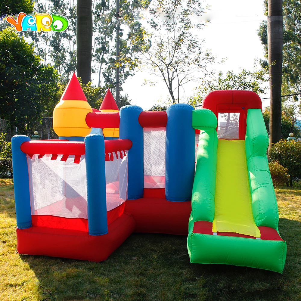 YARD Inflatable House Inflatable Bouncy Castle Combo with Slide Ball