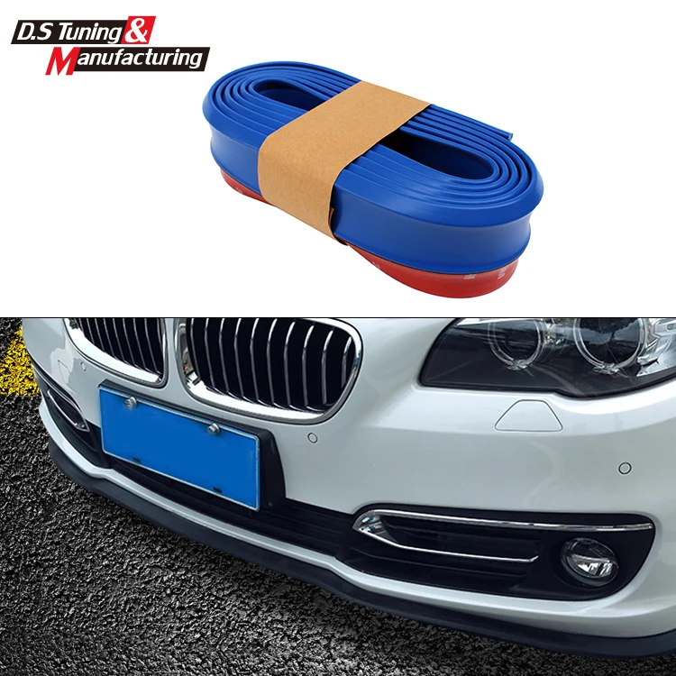 2.5m car bumper rubber strip protector guard with 3m adhesive tape for