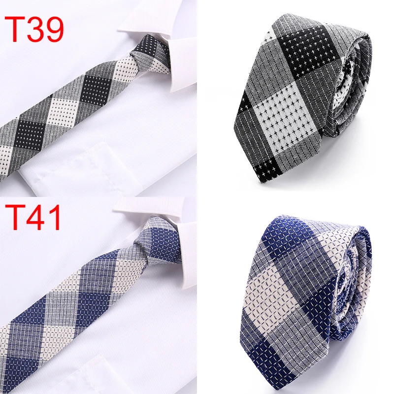 Модные хлопковые 6 см Для мужчин; яркие Tie Knit Вязаные Галстуки Вышитые Галстук Узкий Тонкий тощий сплетенный Cravate Узкие галстуки