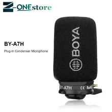 BOYA 3,5 мм конденсаторный микрофон для смартфона для Phnoe Live высокого качества звука BY-a7h