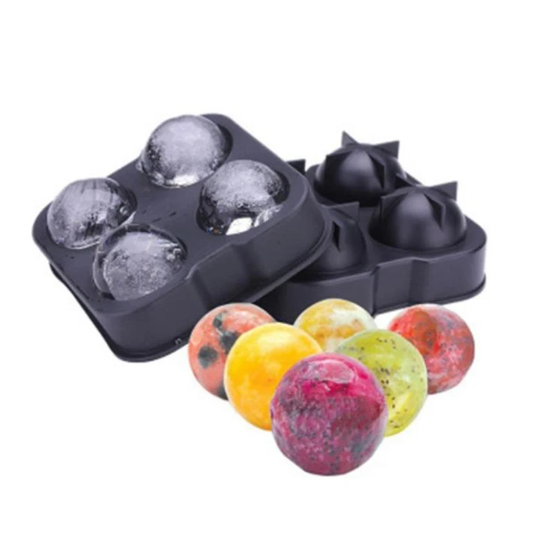 Ice Cream Maker Ball Mold Food Safe Silicone Spherical Round Cube Tray for Party Bar Kitchen Tools | Дом и сад