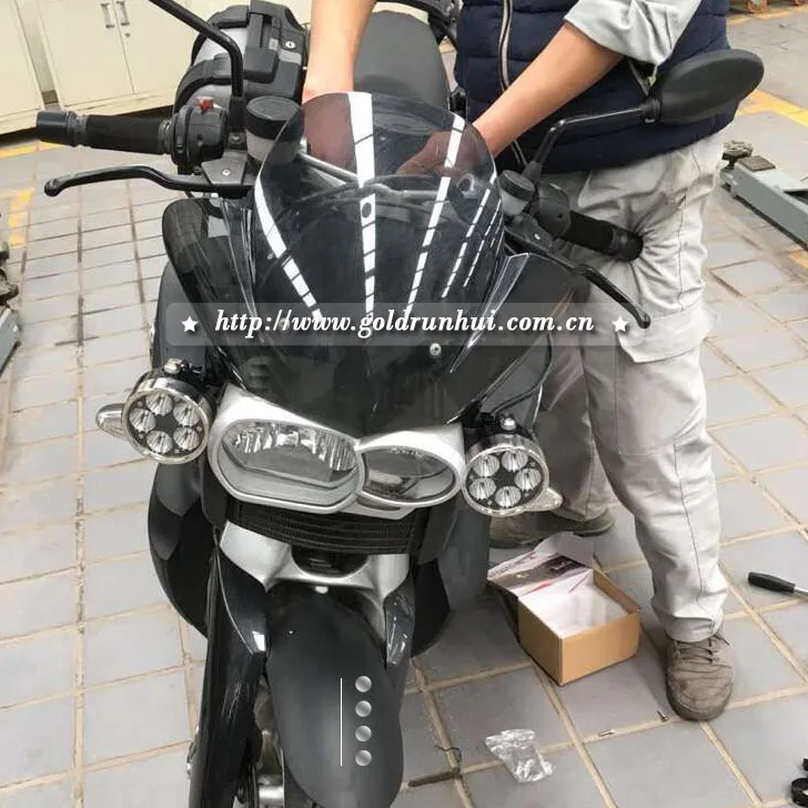 GOLDRUNWAY GR50 1x3 6 &quotчерный светильник на голову мотоцикла Фара для Точечный Harley Chopper