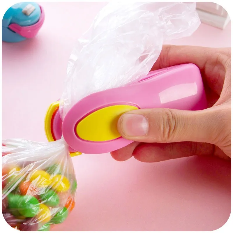 

6 Color Portable Mini Sealing Household Machine Heat Sealer Capper Food Saver For Plastic Bags Package Mini Kitchen Gadgets