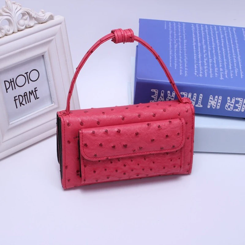 Famous design totes ostrich pattern multi-function wallet solid color long women's Card Holder mobile phone bag | Багаж и сумки