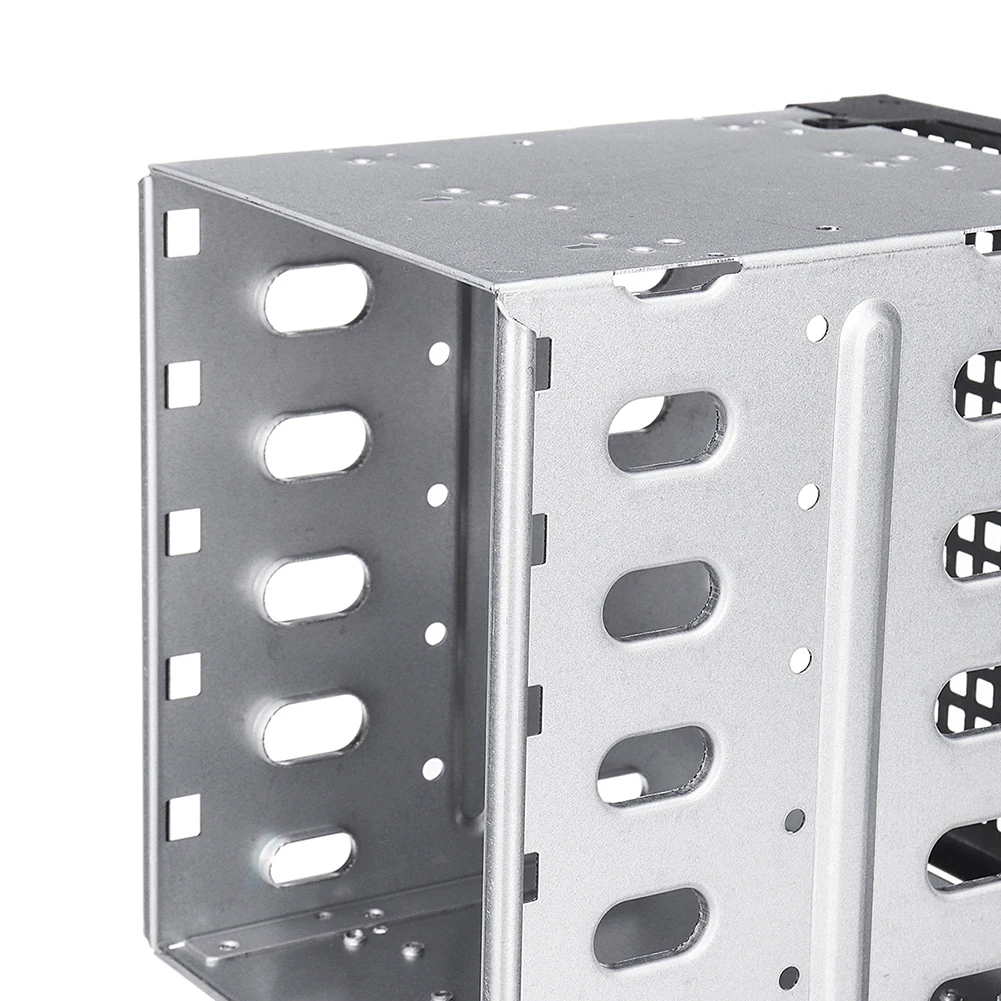 5,2" до 5x3,5" SATA SAS HDD Cage Rack жесткий диск лоток disco duro externo hdd 3,5 Caddy адаптер конвертер с вентилятором пространства серебристый