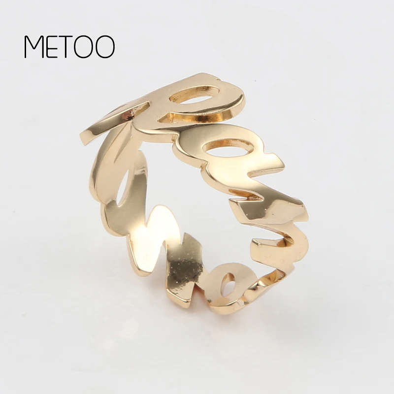 

METOO Silver Heart Ring Custom Name Letter Ringen Rings for Women Persoonlijkheid Verstelbare Gegraveerd Sieraden Initialen Etsy