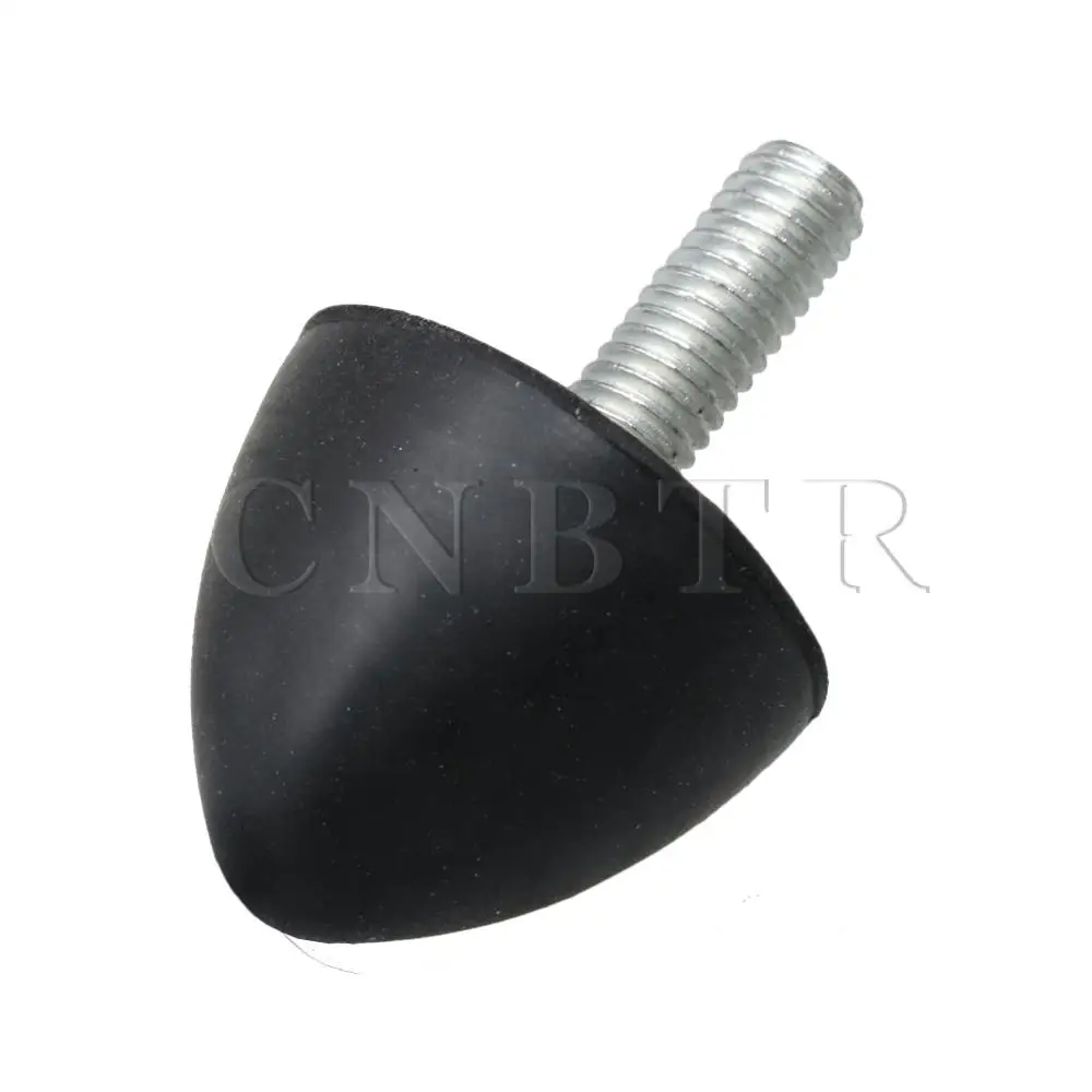 CNBTR 2pcs Threaded Isolators Mount with M6 x 18mm Stud Conical Rubber Bumper