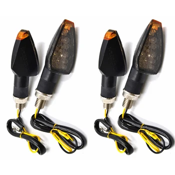 

4PCS/Set Motorcycle Smoke LED Turn Signal Light Lamp Motorbike Indicator Amber super bright 12v motorbike turn signal lights