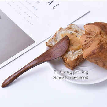 

wooden butter knife,Dutch wooden cutlery knife wooden butter knife cheese jam spreader cake knives Bakeware 100pcs/lot