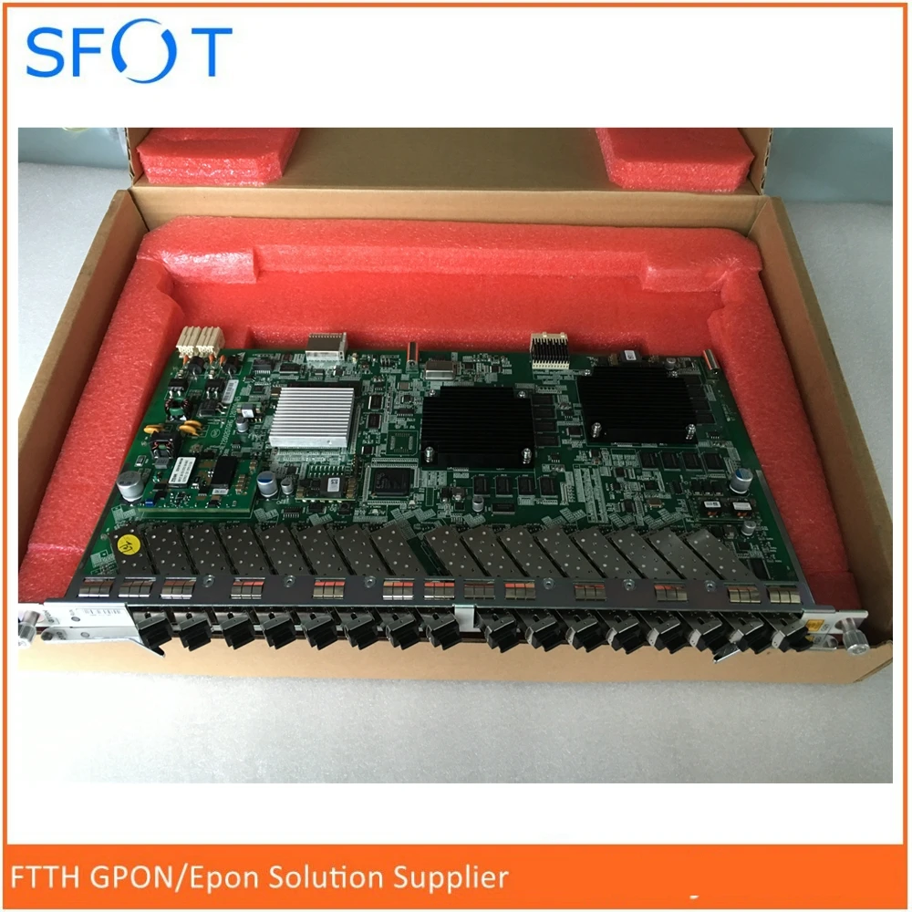 

ZTE 16 ports GPON board GTGH for ZTE C300 C320 OLT, with 16 SFP modules