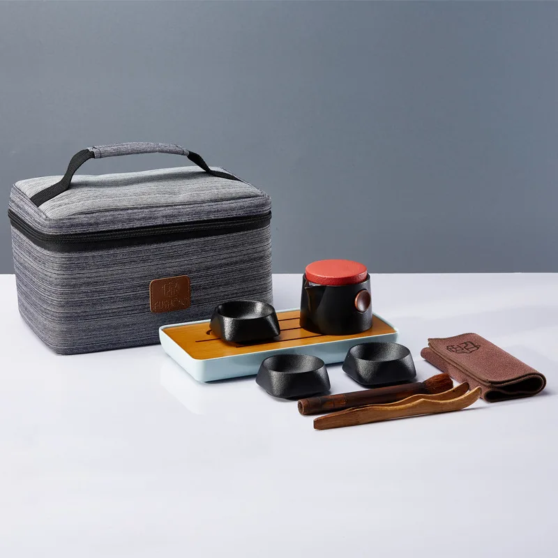 Travel tea set a pot of three cups portable tea sets travel tea sets