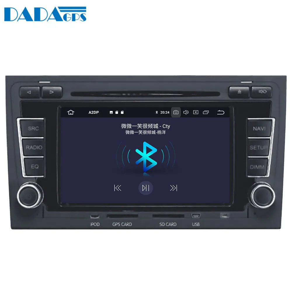 Excellent Android 9.0 4+64GB px5 Built-in DSP Car multimedia DVD Player GPS Radio For Audi A4 S4 RS4 2003-2012 GPS Navigation stereo Video 10