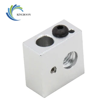 

5pcs/lot Heating Aluminum Blocks For MK7 MK8 Extruder 3D Printer Parts Heat Head Aluminium Part Heated with Screw Accessories F2