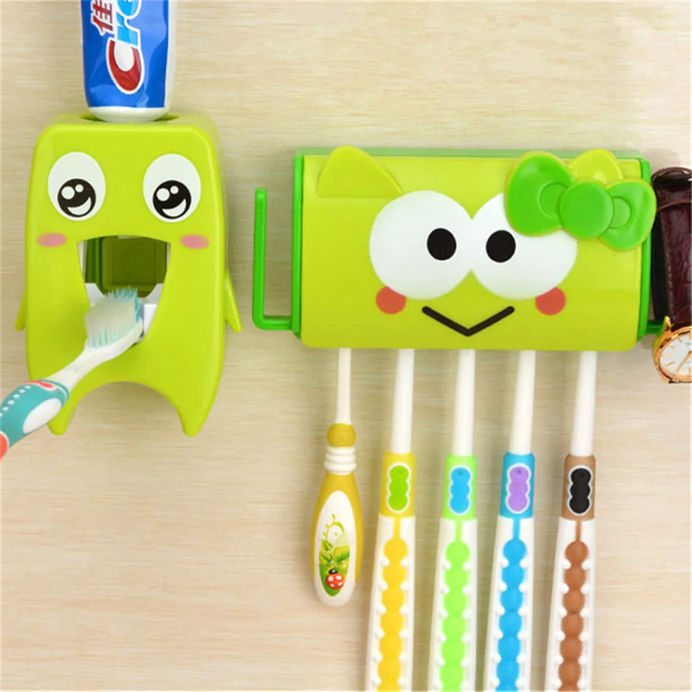 LIYIMENG Multifunctional Cartoon Toothbrush Holder Storage Orgainzer Box Bathroom Accessories Suction Hooks Toothpaste Dispenser LIYIMENG Multifunctional Cartoon Toothbrush Holder Storage Orgainzer Box Bathroom Accessories Suction Hooks Toothpaste Dispenser