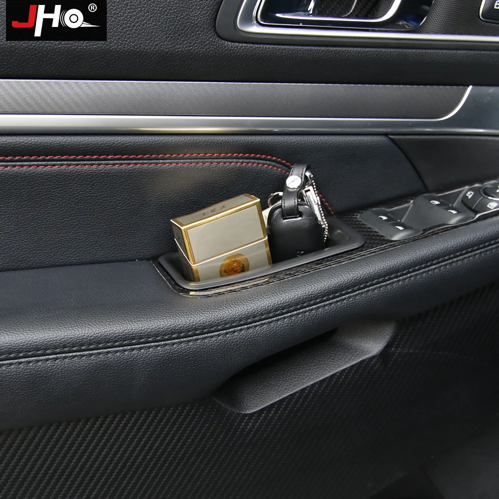 Online JHO Car Organizer Accessories Door Armrest Handle Storage Box For 2011 2019 Ford Explorer 2012 2013 2014 2015 2016 2017 2018