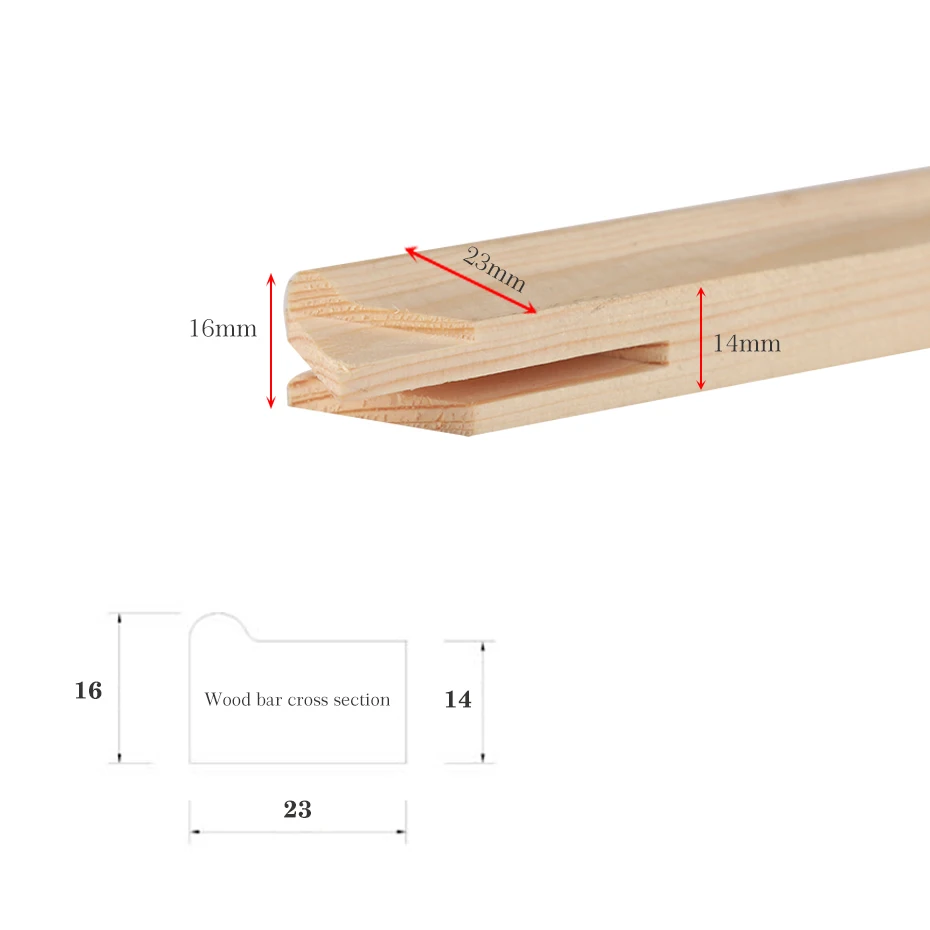 DIY marco de fotos de madera de pino macizo Natural para pintura de diamantes marcos interiores que combinan con pinturas de estiramiento de arte de pared de lona