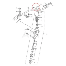 Billet Rear Brake Line Cable Clamp Holder Hose Mount