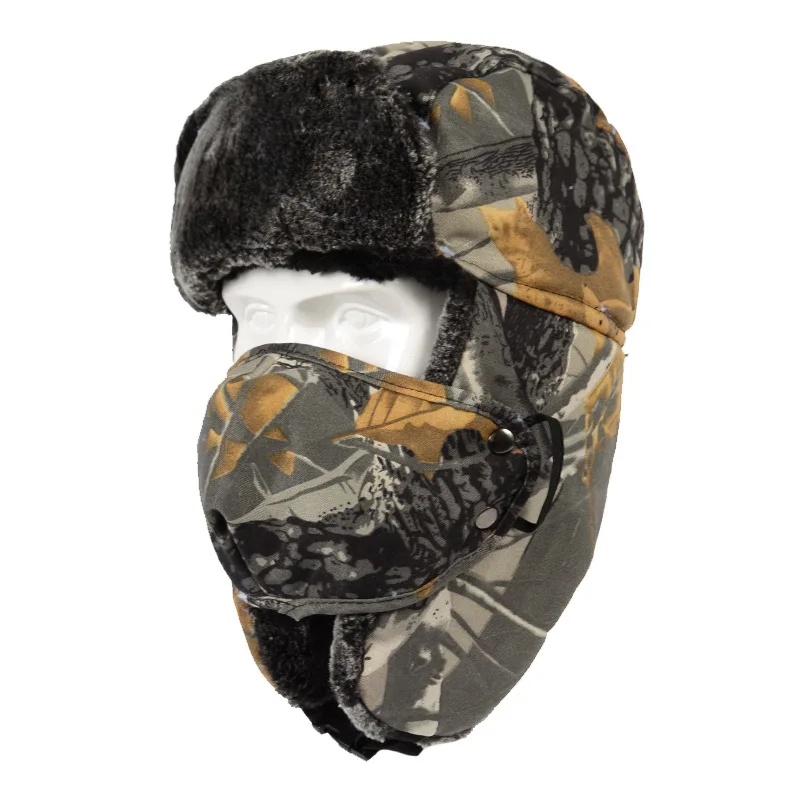 inverno, para caça térmica, eskimo, boné camuflado, para atividades ao ar livre