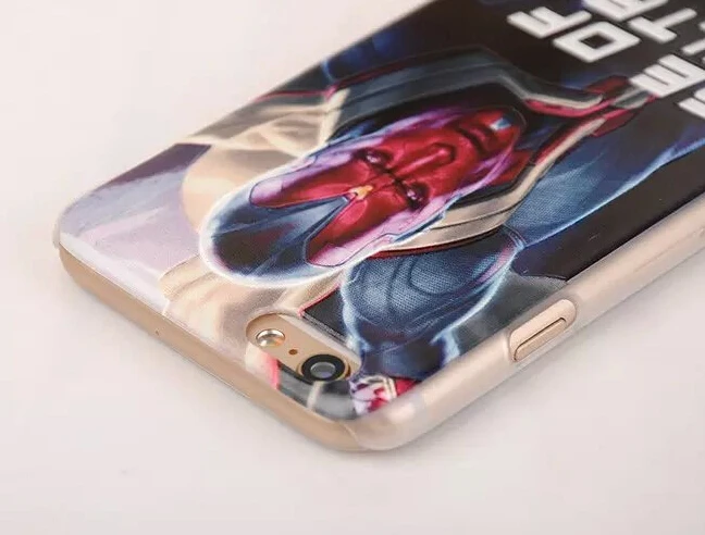 3D Relief skin Skull Superman UK USA Cute Marvel The Avengers Hard Back Phone cover case for Iphone 6 6+ Plus 100pcs |