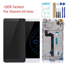 Протестированный Класс S для Xiaomi Mi Max, ЖК-дисплей, дигитайзер, сенсорный экран, 1920x1080, сборка, рамка, сенсорный экран, панель, запасные части