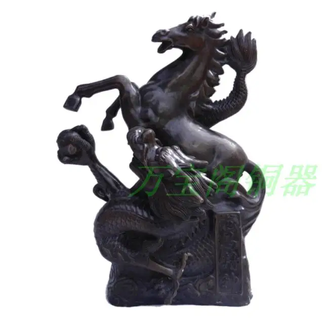 

Bronze copper zodiac horse housewarming gift retro antique finishing