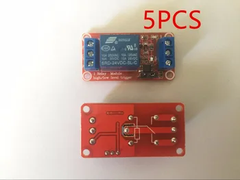 

5PCS 1 Channel 24V Relay Module Board Shield With Optocoupler Support High And Low Level Trigger Power Supply Module For Arduino