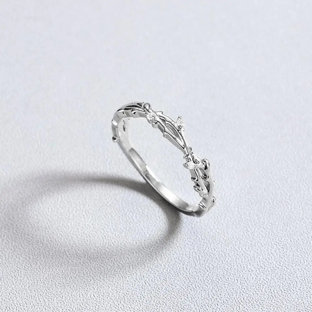 Chereda, Винтажное кольцо в виде ветки, серебро, золото, ветви дерева, кольца для женщин, растение, модное ювелирное изделие, массивное кольцо для помолвки перстень, femme