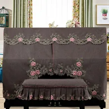 Электронное покрытие для фортепиано, от пыли, классическая вышивка, рояль, полупокрытие, Ретро стиль, электронное пианино 3