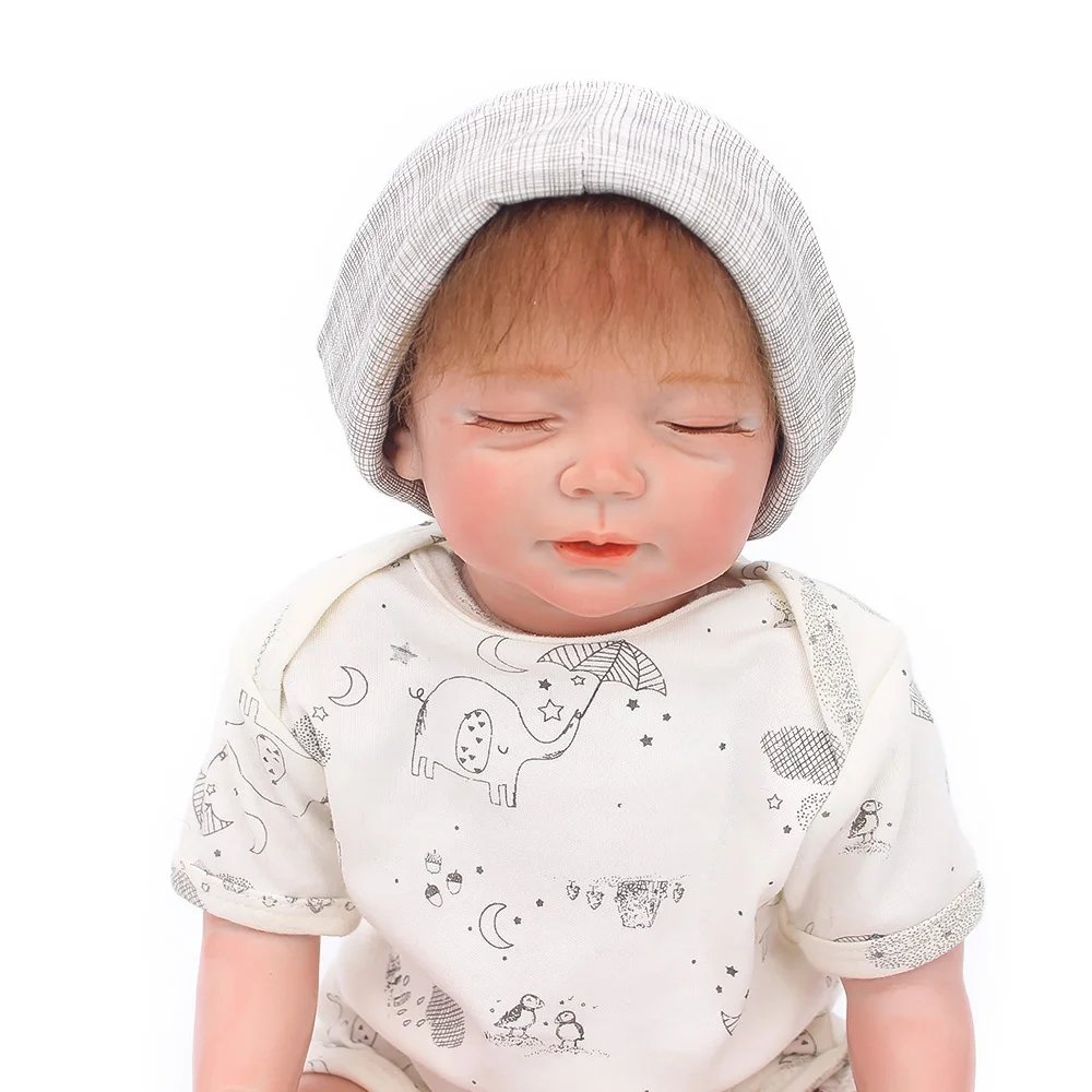 Куклы Reborn baby boy 2" 48 см, мягкие силиконовые куклы reborn baby, настоящие куклы для новорожденных, куклы для сна, подарок, Bebes reborn menino bonecas