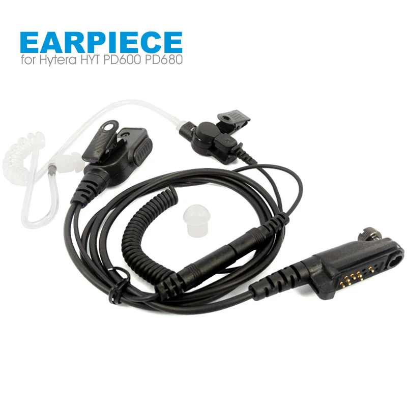 Air Acoustic Tube Earpiece Headset for HYT Hytera PD600 PD602 PD605 PD662 PD665 PD680 PD682 PD685 X1p X1e Walkie Talkie Radio