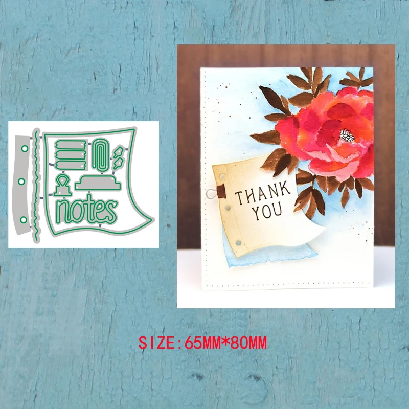 

LLove CCraft Just A Note Metal Cutting Dies for DIY Scrapbooking Album Paper Cards Decorative Crafts Embossing Die Cut