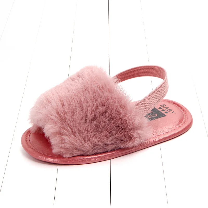 Baby Sandals for Girls Beach Sandals 2019 Summer New Kids Shoes Lovely Plush Toddler Princess Non-slip Crib Slippers Kids Gifts (26)
