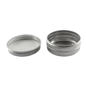 

24PC 60ML Aluminium Specimen Box With Thread Travel Bottles Cosmetic Container Empty Cream Jar Pot With Lid For Makeup Pomade