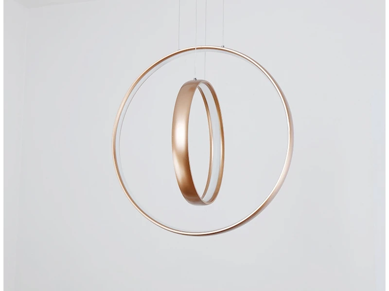 Nordic Creative LED Pendant Lights Lamp Minimalist Aluminum Double Ring LED Hanging Lighting For Dining Room Bar Cafe (10)