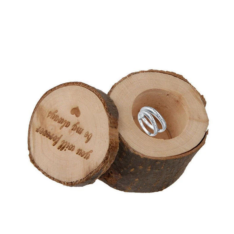 Custom Ring Box Personalized Wedding Valentines Engagement Wooden Ring Bearer Box Rustic Wedding Ring Box Holder