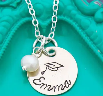 

personalize name logo Graduation 2018 Grad School necklaces daughter girl mother's Jewelry necklaces birthday bestfriend gifts