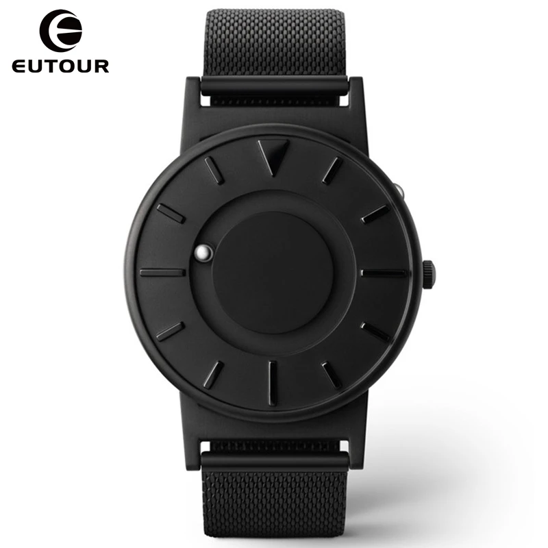 Reloj magnético Eutour para hombre, marca de lujo, relojes de pulsera de cuarzo para mujer, reloj informal de acero inoxidable para mujer - 2