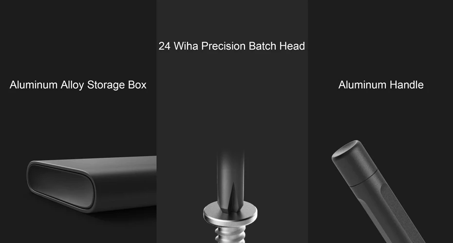 Original Xiaomi Mijia Wiha Screwdriver Set Daily Use Kit 24 Precision Magnetic Bits AL Box Screw Driver Sets Xiaomi Smart Home-33