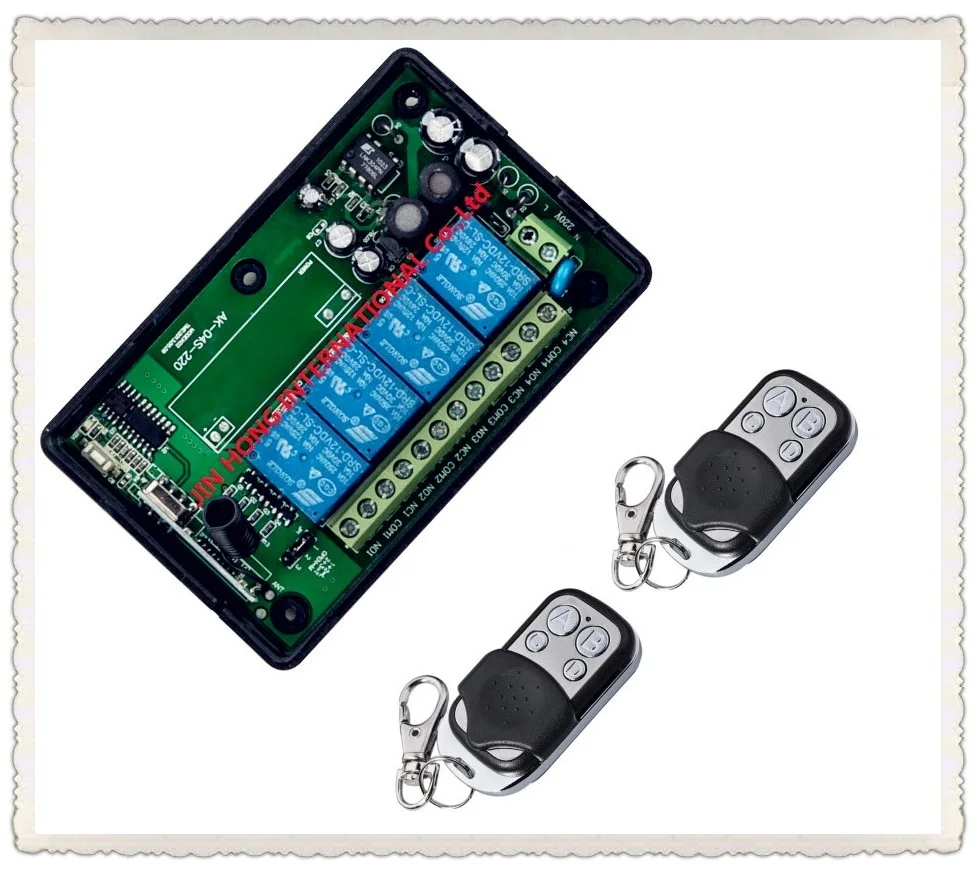 

AC 85V 110V 220V 250V 4CH RF Wireless Remote Control System Radio Wireless Lighting Switch 315Mhz/433Mhz Receiver Transmitter