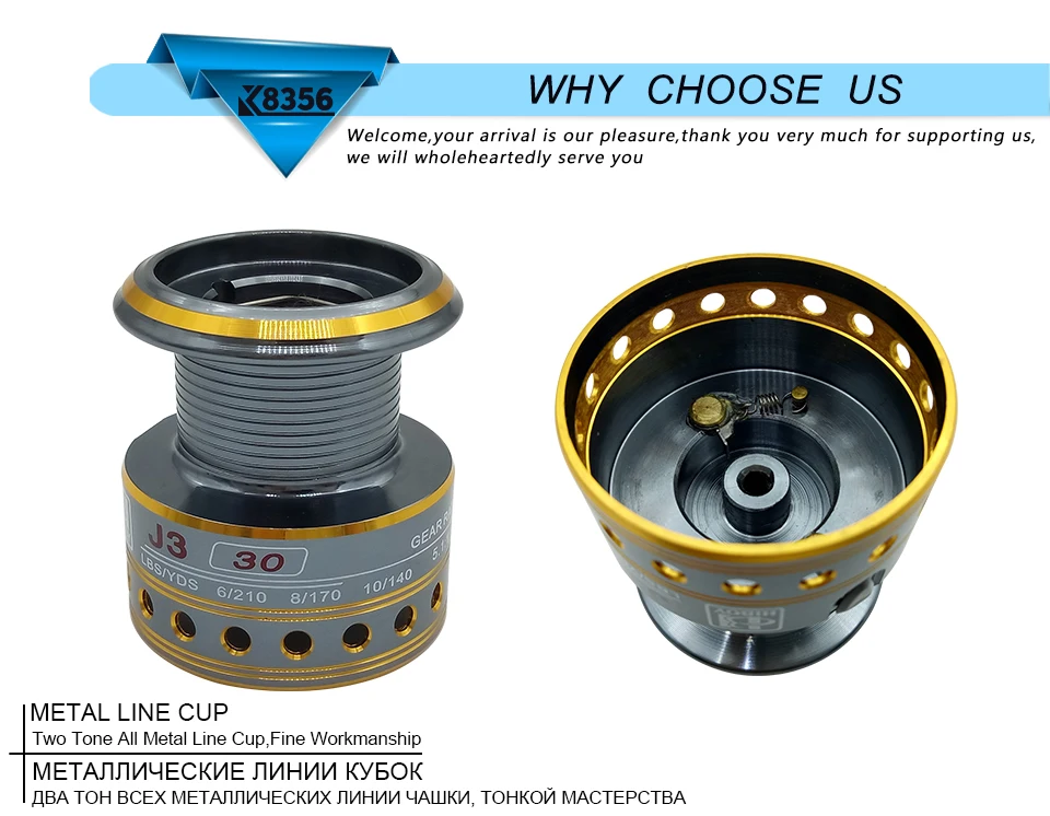 K8356 5,5: 1 9+ 1BB двойным тормозом морской рыбалки Металл Катушка море лодка спиннинг карп рыболовные катушки с дополнительной "песочные часы" 3000-5000