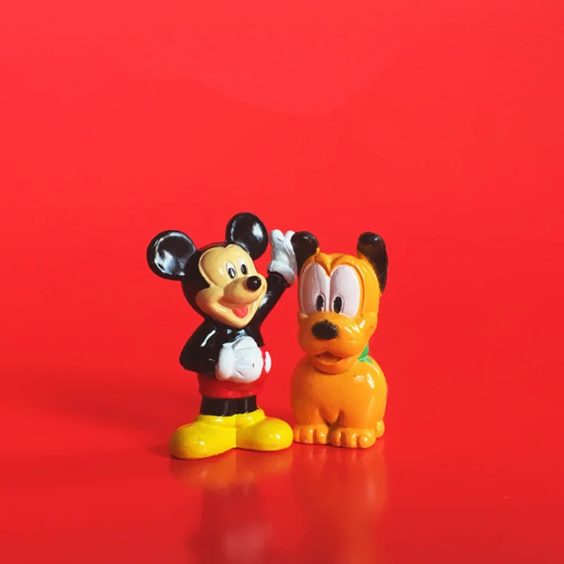 

60pcs/lot 3cm classical mickey mouse and pluto dog very small figure toys collection figure toys microlandschaft toys