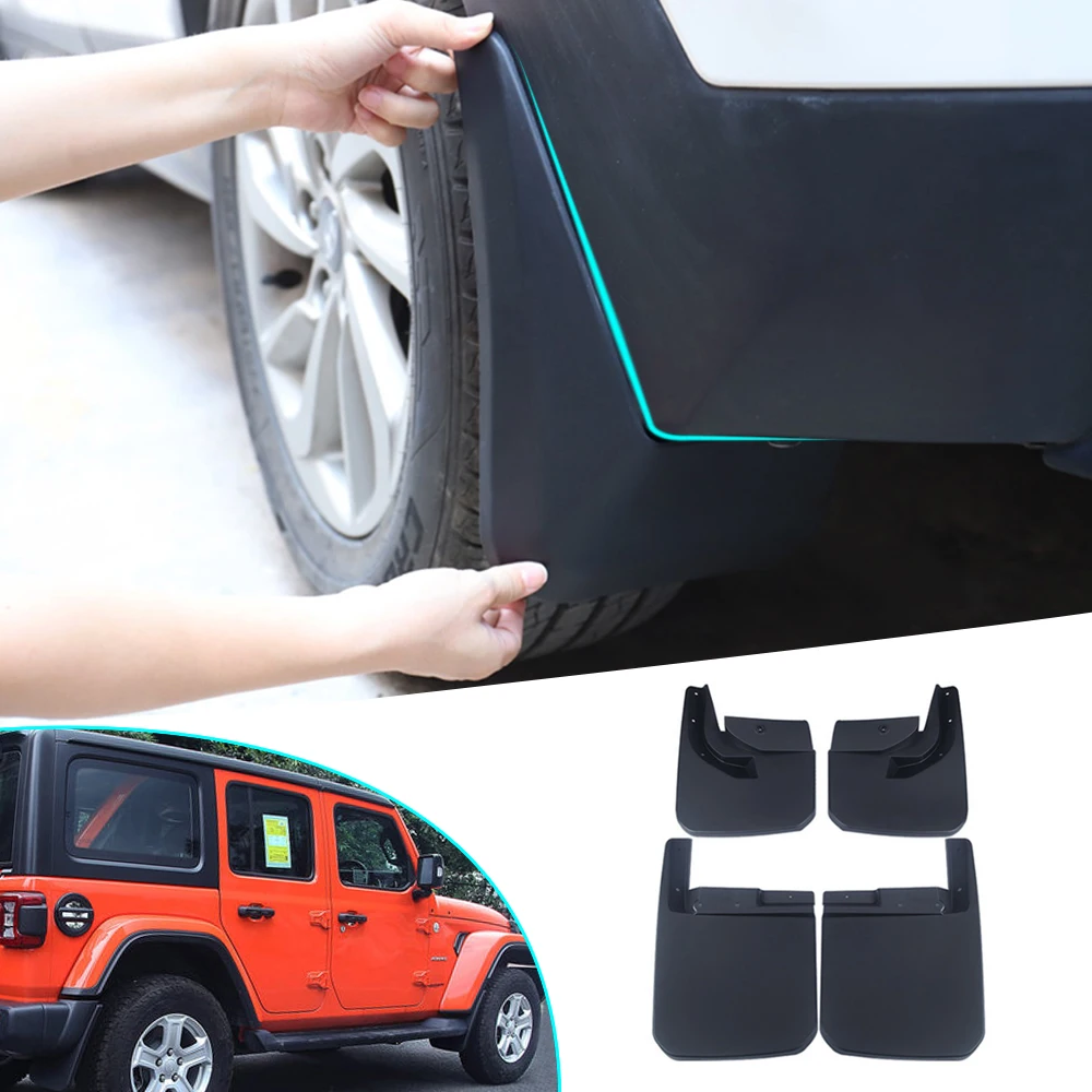 

Mud Flaps For Jeep for Wrangler JL 2018 Mudguards Splash Guards For Fender Mud Flap Car Accessories