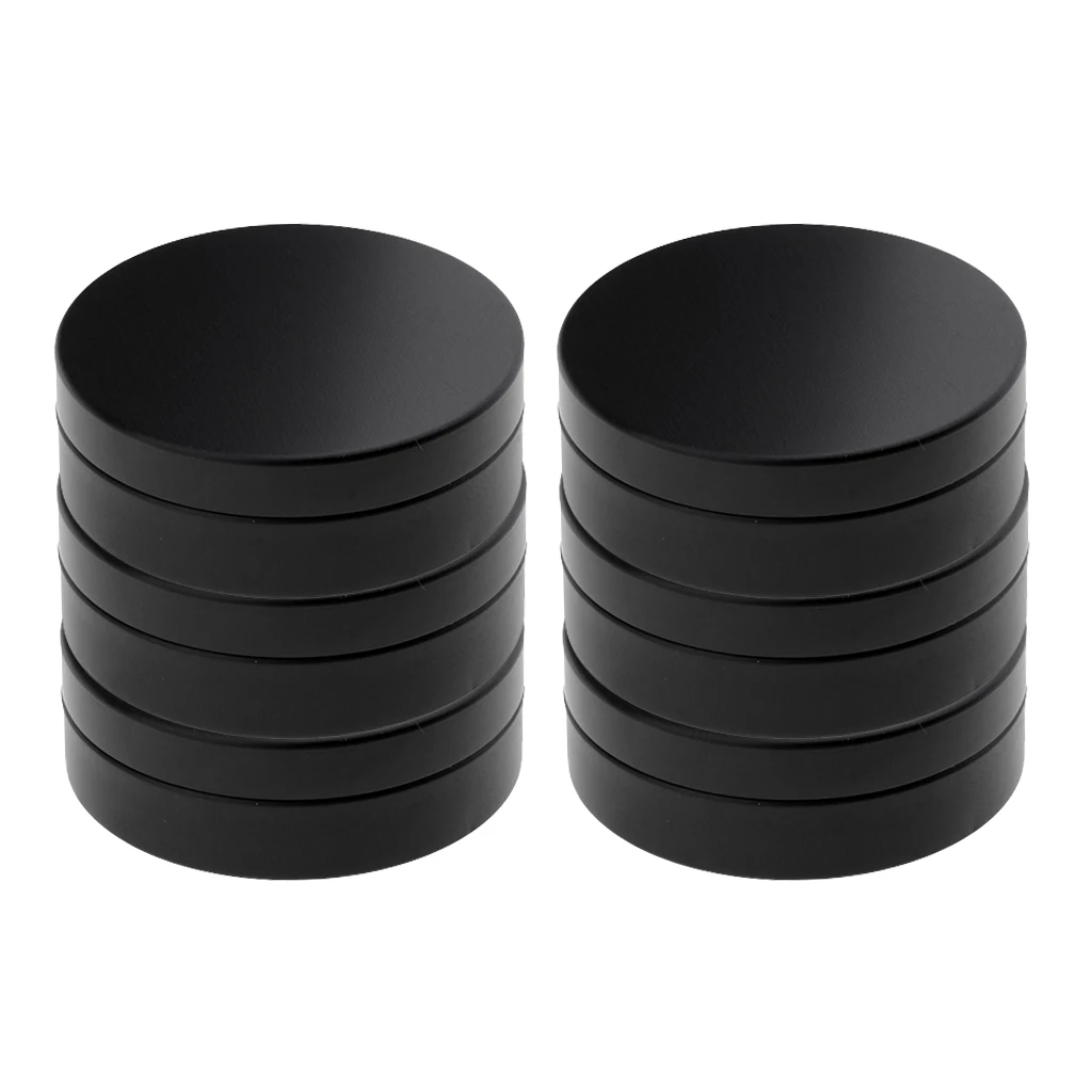 100ml Empty Aluminium Cosmetic Pot Jar Tin Container Box Screw Lid Can Bottle Case Craft Lot - Black Colors (6 Pack)