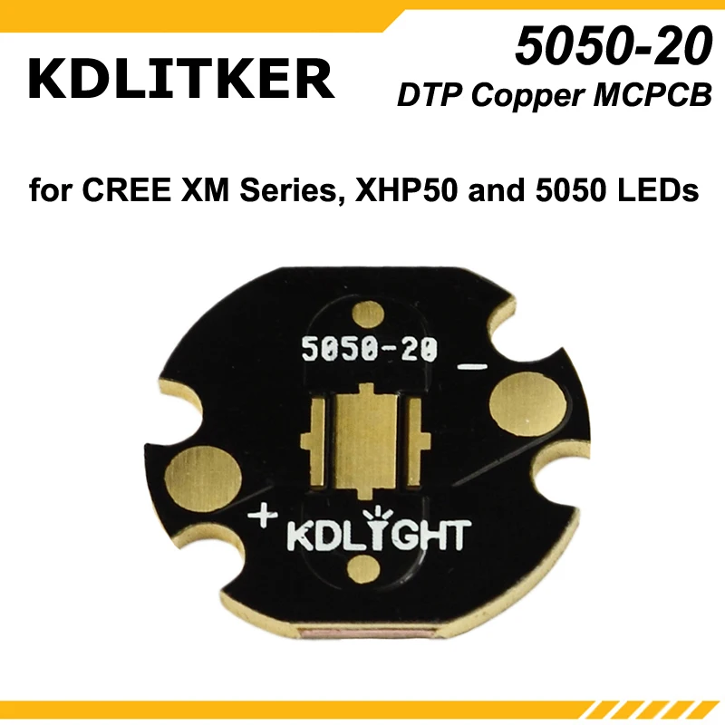 Kdlitker DTP Медь MCPCB для CREE XM Серии/XHP50/3535/5050/7070 светодиодов(5 шт