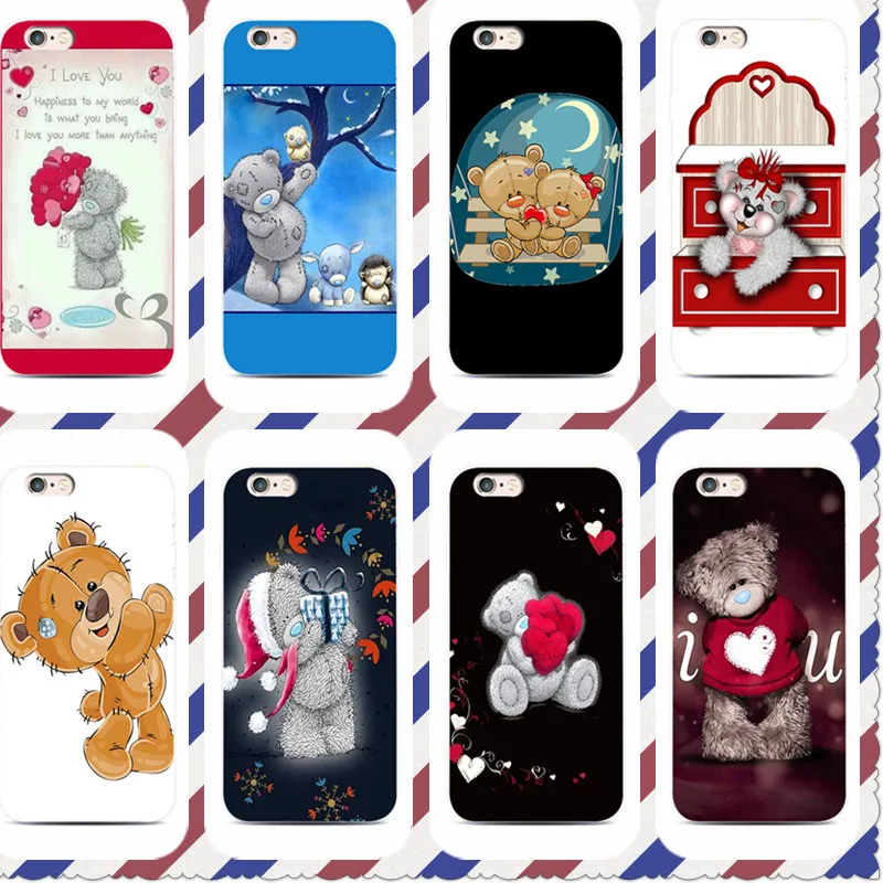 Tatty Teddy Me To You Bear phone Case For iphone X 7 8XS XR Transparent silicone case Samsung s7 s8 s9 cover |