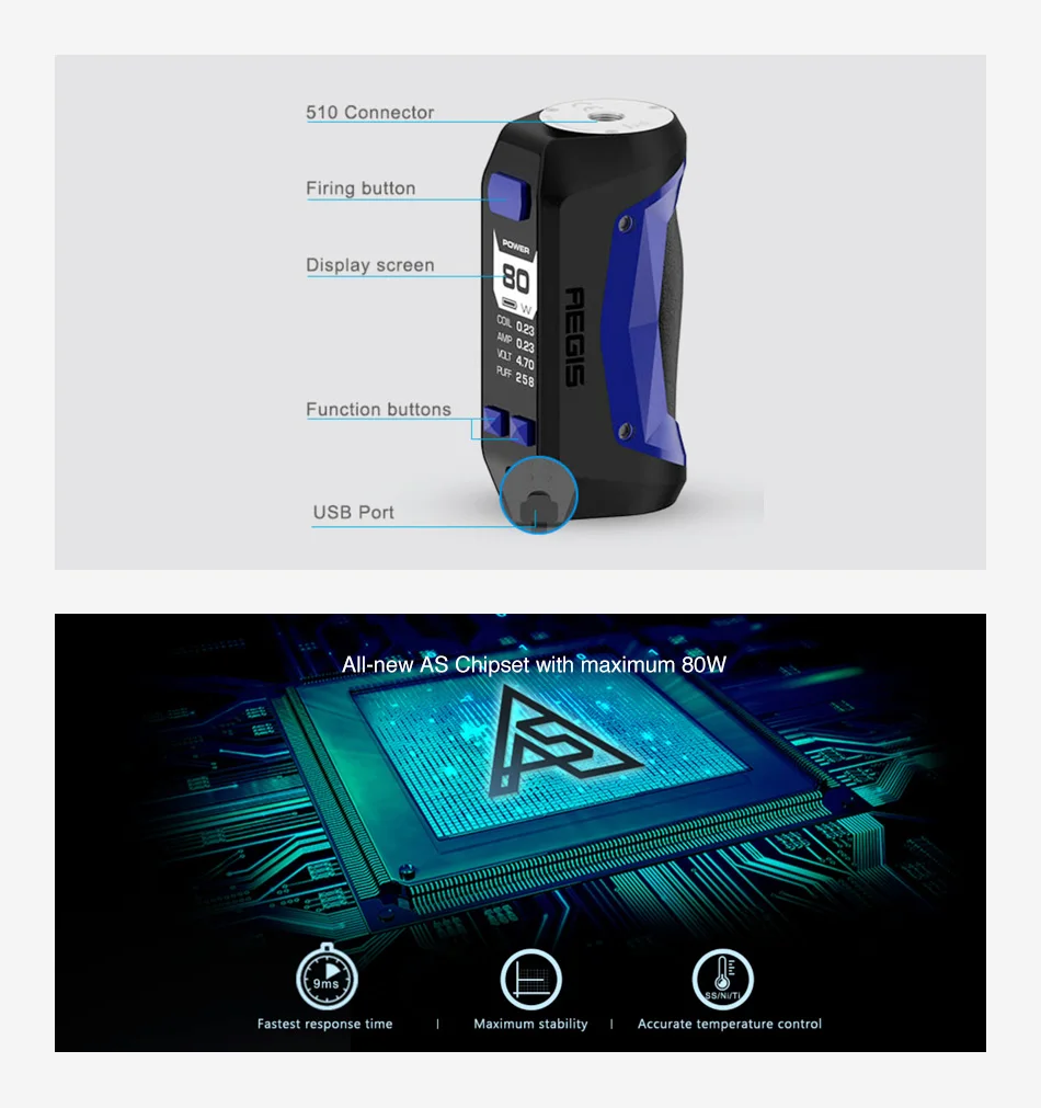 Geekvape Aegis Mini 80W TC Box MOD 2200mAh