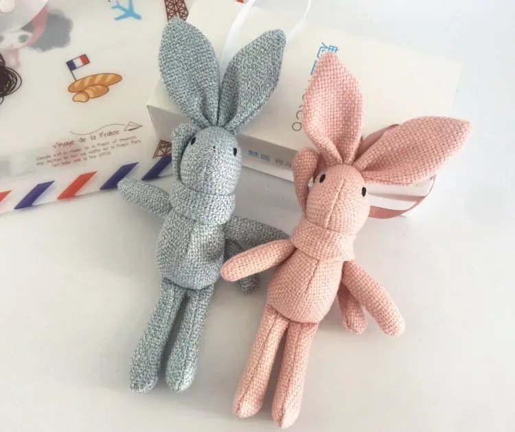 Детская комната настенный декоративный тканевый ремесло милый кролик брелок для ключей кролик подарок на день рождения для друга кролик кукла подвеска для кроватки